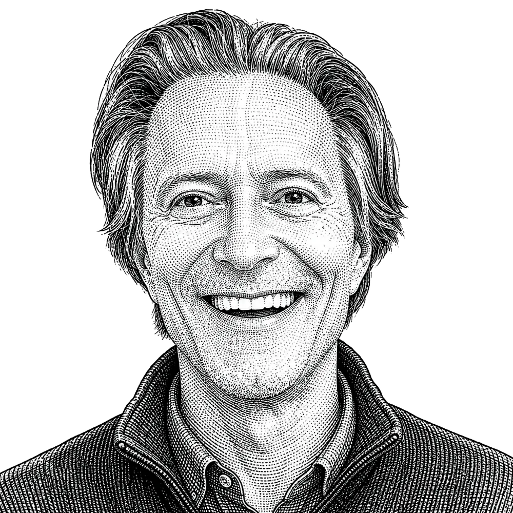 Hedcut portrait of John Fox